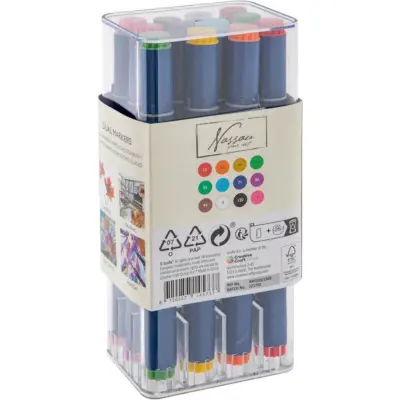 Dual markers 12-pack Dubbelspets pennor - Leksaksaffären -  Leksaksaffären