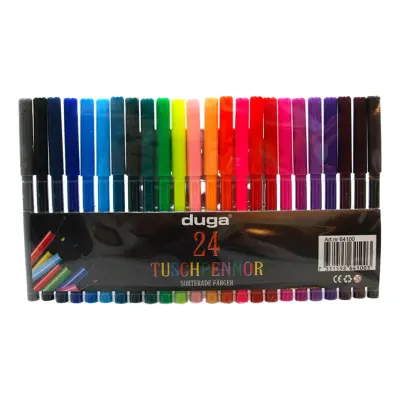 Duga Tuschpennor Mix - 24-pack