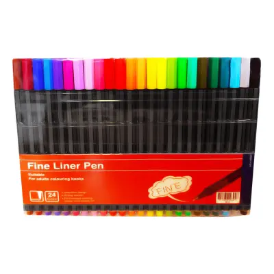 Färgpennor Fineliner - 24-pack