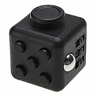 Fidget Cube Fidget Toy - Svart/Svart