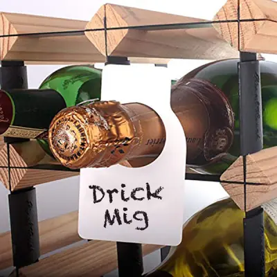 Flasketiketter Vita - 48-pack