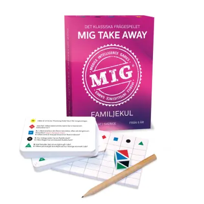 Frågespel MIG Take Away Familjekul - M.I.G. -  Leksaksaffären