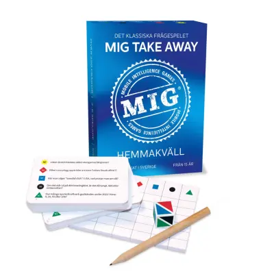 Frågespel MIG Take Away Hemmakväl - M.I.G. -  Leksaksaffären