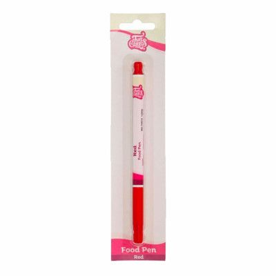 FunCakes Penna med Ätbart Bläck - Röd