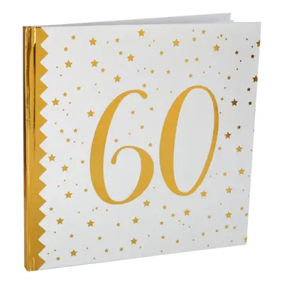 Gästbok 60 Vit/Guld