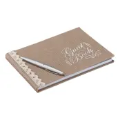 Gästbok i Jute Bröllop