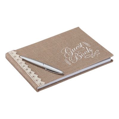 Gästbok i Jute Bröllop