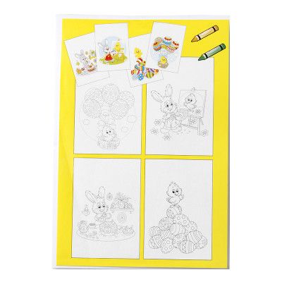 Gör-Det-Själv Påskkort - 4-pack