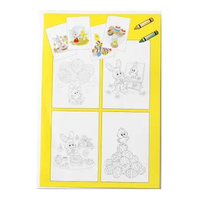 Gör-Det-Själv Påskkort - 4-pack