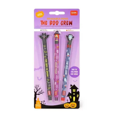 Gelpenna med utsuddbart bläck 3-pack Halloween