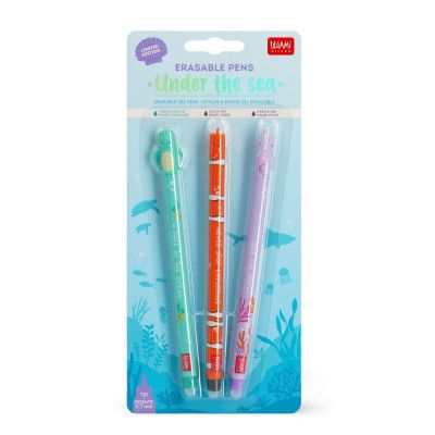 Gelpenna med utsuddbart bläck 3-pack Under the sea