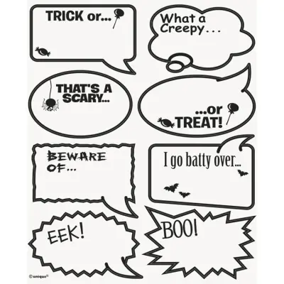 Glasmarkörer pratbubblor 16-pack