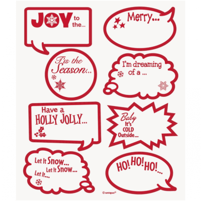 Glasmarkörer till jul 16 delar