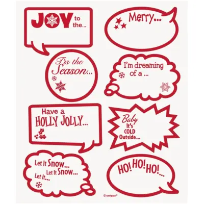 Glasmarkörer till jul 16 delar