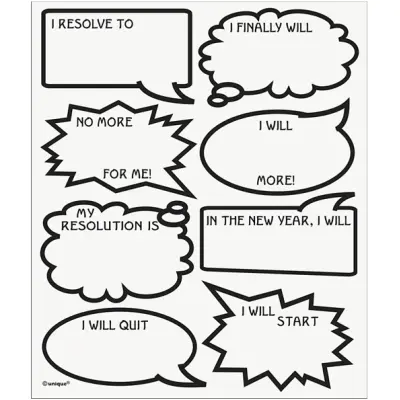 Glasmarkörer till nyår 16 delar