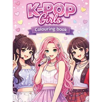 K-pop Girls Målarbok - Leksaksaffären -  Leksaksaffären