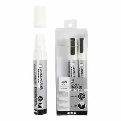 Kritpennor Vita - 3-pack