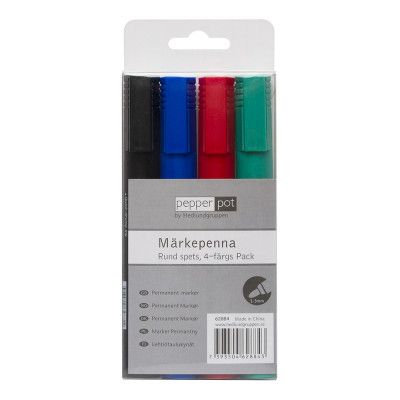 Märkpennor Rund Spets - 4-pack