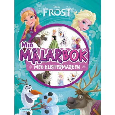 Målarbok Frost med klistermärken