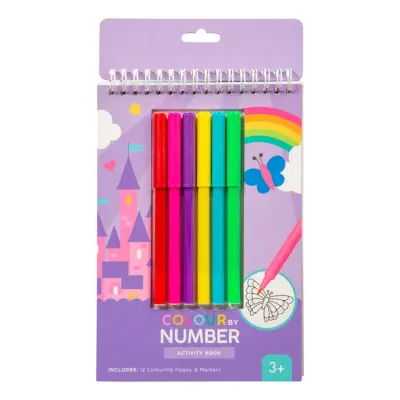 Målarbok Siffror med Pennor