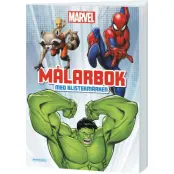 Marvel Målarbok med klistermärken Kärnan