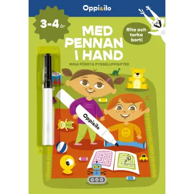 Med pennan i hand Pysselbok 3-4 år - Leksaksaffären -  Leksaksaffären