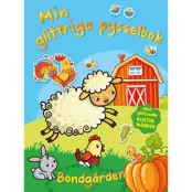 Min glittriga pysselbok Bondgården med klistermärken