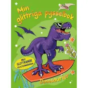 Min glittriga pysselbok Dinosaurier med klistermärken