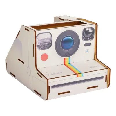 Mustard Polaroid Skrivbordsorganisatör