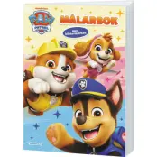 Paw Patrol Målarbok med klistermärken Kärnan
