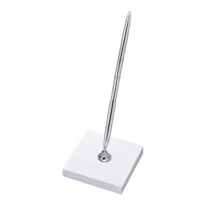 Penna med Hållare Silver