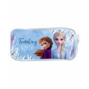 Blått Pennfodral med Elsa och Anna Motiv - Frost 2 - Disney Frozen 2