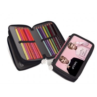 Marcus och Martinus Pennfodral dubbelt med innehåll