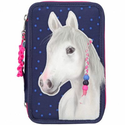 Miss Melody Trippelpennfodral Blå