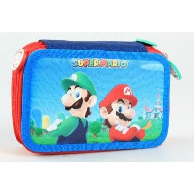 Super Mario Pennfodral Trippel med innehåll