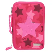 TOPModel Trippelpennfodral Paljettstjärna Rosa