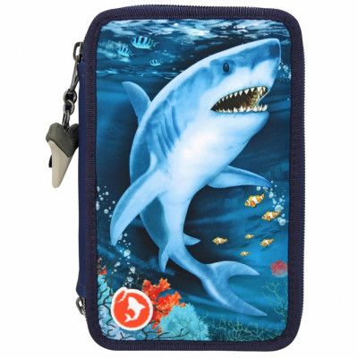 Underwater World Trippelpennfodral LED Haj