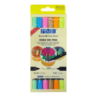 PME Livsmedelspennor Bright - 6-pack