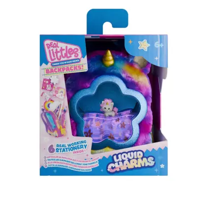 Real Littles Backpacks Liquid Charms Enhörning - Real Littles -  Leksaksaffären