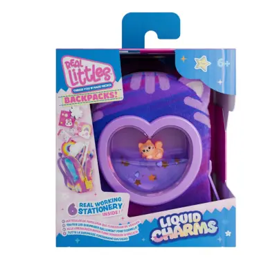 Real Littles Backpacks Liquid Charms Katt - Real Littles -  Leksaksaffären