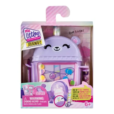 Real Littles Journals s7 Lila Björn - Real Littles -  Leksaksaffären