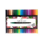 Sense Twintip Fiber&Fineliner 20-pack - Sense -  Leksaksaffären