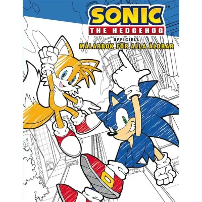 Sonic the Hedgehog Målarbok för alla åldrar - Sonic -  Leksaksaffären