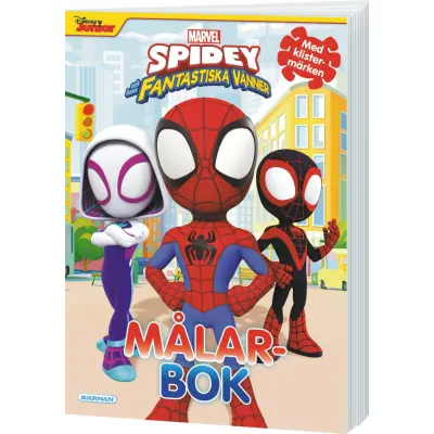 Spidey Målarbok med klistermärken - Bamse -  Leksaksaffären