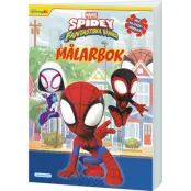 Spidey och vänner Målarbok med klistermärken - Spidey and His Amazing Friends -  Leksaksaffären
