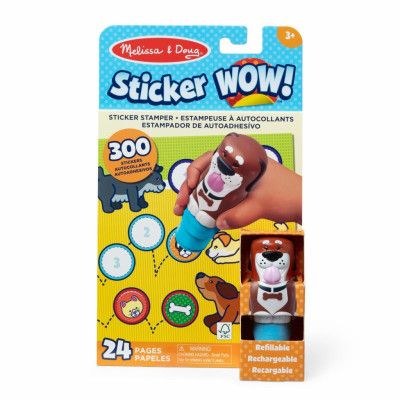 Sticker WOW! Hund Bok med klistermärkesstämpel - Melissa&Doug -  Leksaksaffären