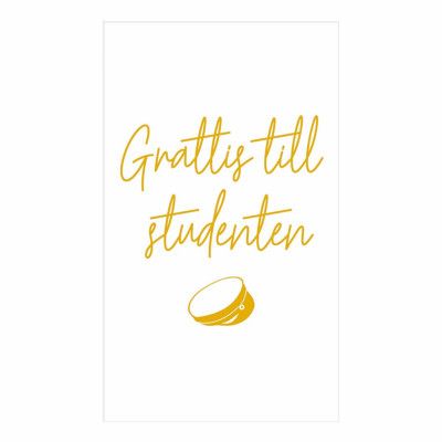 Studentkort Grattis Till Studenten Vit