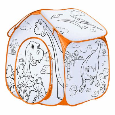 Tält för Färgläggning - Dinosaurier