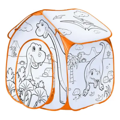 Tält för Färgläggning - Dinosaurier