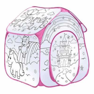 Tält för Färgläggning - Enhörningar